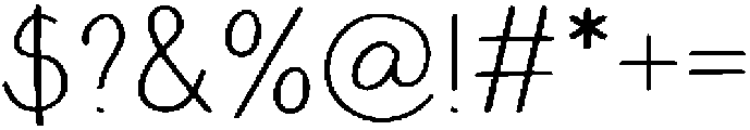HappyDoodle Thin otf (100) Font OTHER CHARS