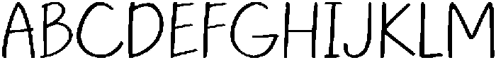 HappyDoodle Thin otf (100) Font UPPERCASE