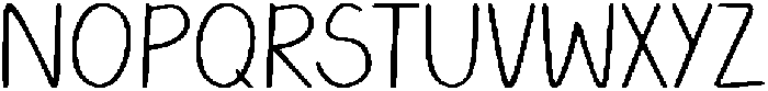 HappyDoodle Thin otf (100) Font UPPERCASE