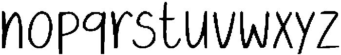 HappyDoodle Thin otf (100) Font LOWERCASE