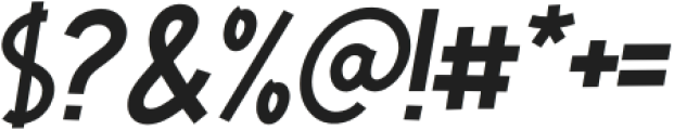 HappySingle-Italic otf (400) Font OTHER CHARS