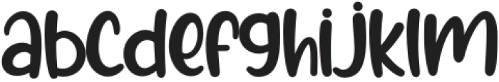 Happykin Regular otf (400) Font LOWERCASE