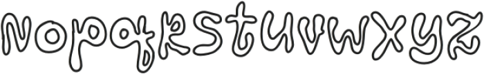Happytale Outline Regular otf (400) Font LOWERCASE