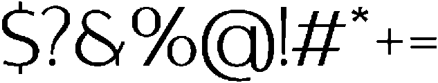 Haqmuse Regular otf (400) Font OTHER CHARS