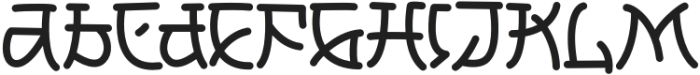 Harajuku-Regular otf (400) Font LOWERCASE
