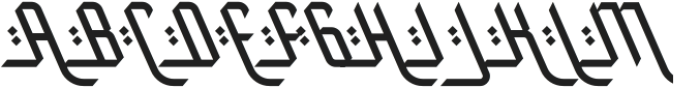 Harakat Regular ttf (400) Font UPPERCASE