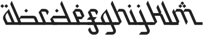 Harakat Regular ttf (400) Font LOWERCASE