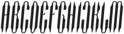 Hardcoran Regular otf (400) Font UPPERCASE