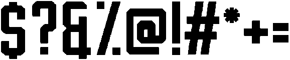 Hardcore otf (400) Font OTHER CHARS