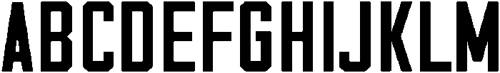 Hardcore otf (400) Font UPPERCASE