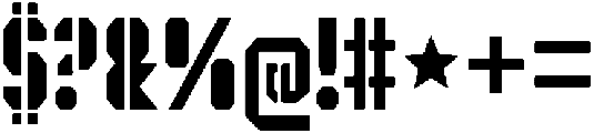 Hardcut Regular otf (400) Font OTHER CHARS