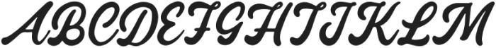 Hardela Regular otf (400) Font UPPERCASE