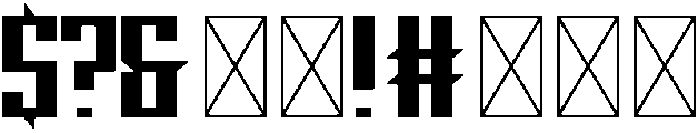 Hardline Regular otf (400) Font OTHER CHARS