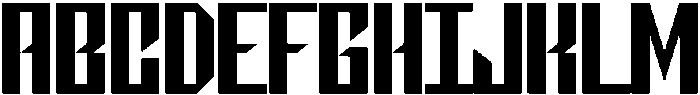 Hardline Regular otf (400) Font UPPERCASE
