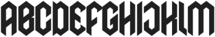 Hardly Regular otf (400) Font LOWERCASE