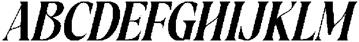 Hardmix Italic otf (400) Font UPPERCASE