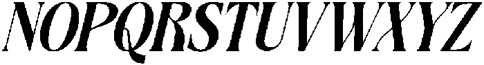 Hardmix Italic otf (400) Font UPPERCASE