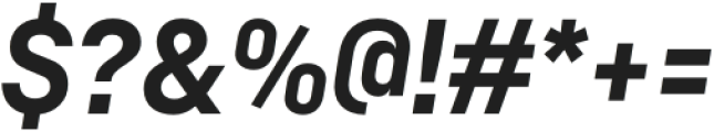Hardren Bold Italic otf (700) Font OTHER CHARS