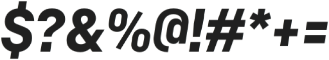 Hardren Extrabold Italic otf (700) Font OTHER CHARS