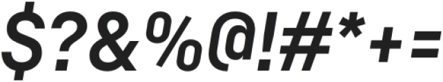Hardren Semibold Italic otf (600) Font OTHER CHARS
