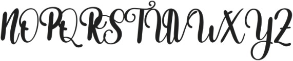 Hardwork Italic ttf (400) Font UPPERCASE