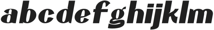 Hareva Bold Italic otf (700) Font LOWERCASE