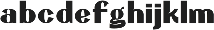 Hareva Bold otf (700) Font LOWERCASE