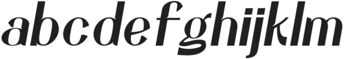 Hareva Extra Light Italic otf (200) Font LOWERCASE