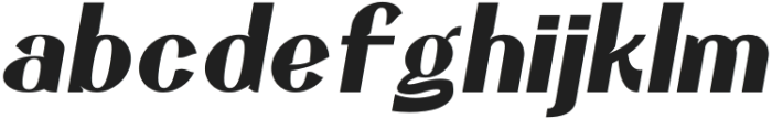 Hareva Medium Italic otf (500) Font LOWERCASE