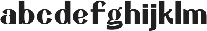 Hareva Medium otf (500) Font LOWERCASE