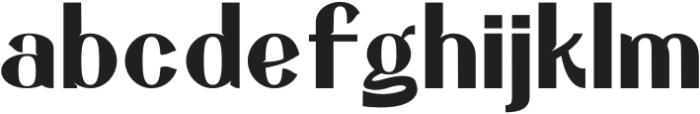 Hareva Regular otf (400) Font LOWERCASE