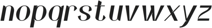 Hareva Thin Italic otf (100) Font LOWERCASE