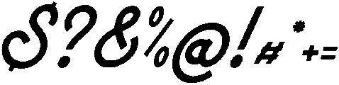 Harfiola Italic otf (400) Font OTHER CHARS