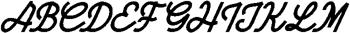 Harfiola Italic otf (400) Font UPPERCASE