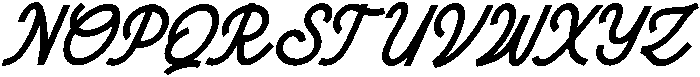 Harfiola Italic otf (400) Font UPPERCASE