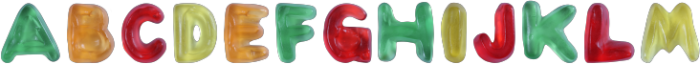 Haribo Regular otf (400) Font UPPERCASE