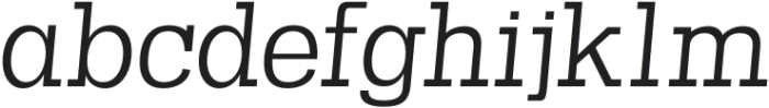 Harieta Italic otf (400) Font LOWERCASE