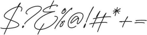 Harington Signature otf (400) Font OTHER CHARS