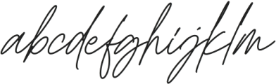 Harington Signature otf (400) Font LOWERCASE