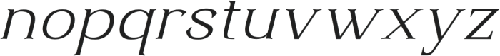 Haritego Italic otf (400) Font LOWERCASE