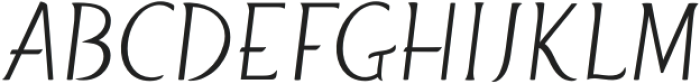 Harlan-Italic otf (400) Font UPPERCASE