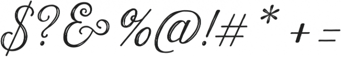 Harman Script Inline otf (400) Font OTHER CHARS