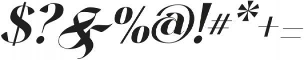 Harmond Extra Bold Italic otf (700) Font OTHER CHARS