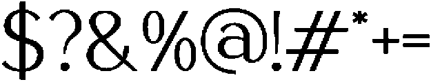 Harmonius Regular otf (400) Font OTHER CHARS