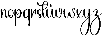 Harmony Regular otf (400) Font LOWERCASE