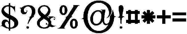 Harmony otf (400) Font OTHER CHARS