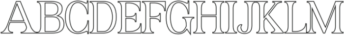 Harnold Outline otf (400) Font UPPERCASE