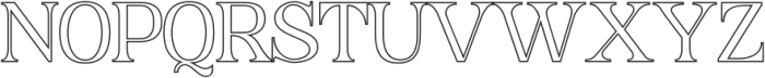 Harnold Outline otf (400) Font UPPERCASE