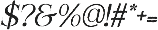HarnoldRough-Italic otf (400) Font OTHER CHARS
