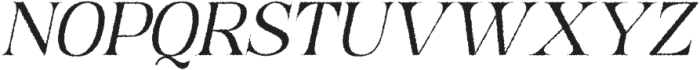 HarnoldRough-Italic otf (400) Font UPPERCASE